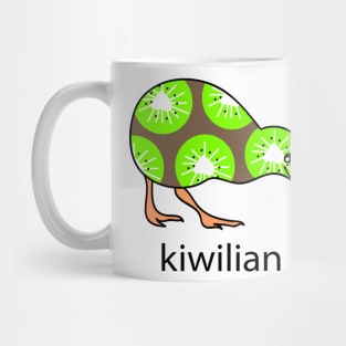 Funny kiwi as a civilian Mug